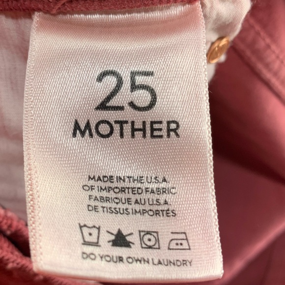 MOTHER The Rascal Cuff Corduroy in Little Bit Country Corduroy Sz 25 - Picture 10 of 11